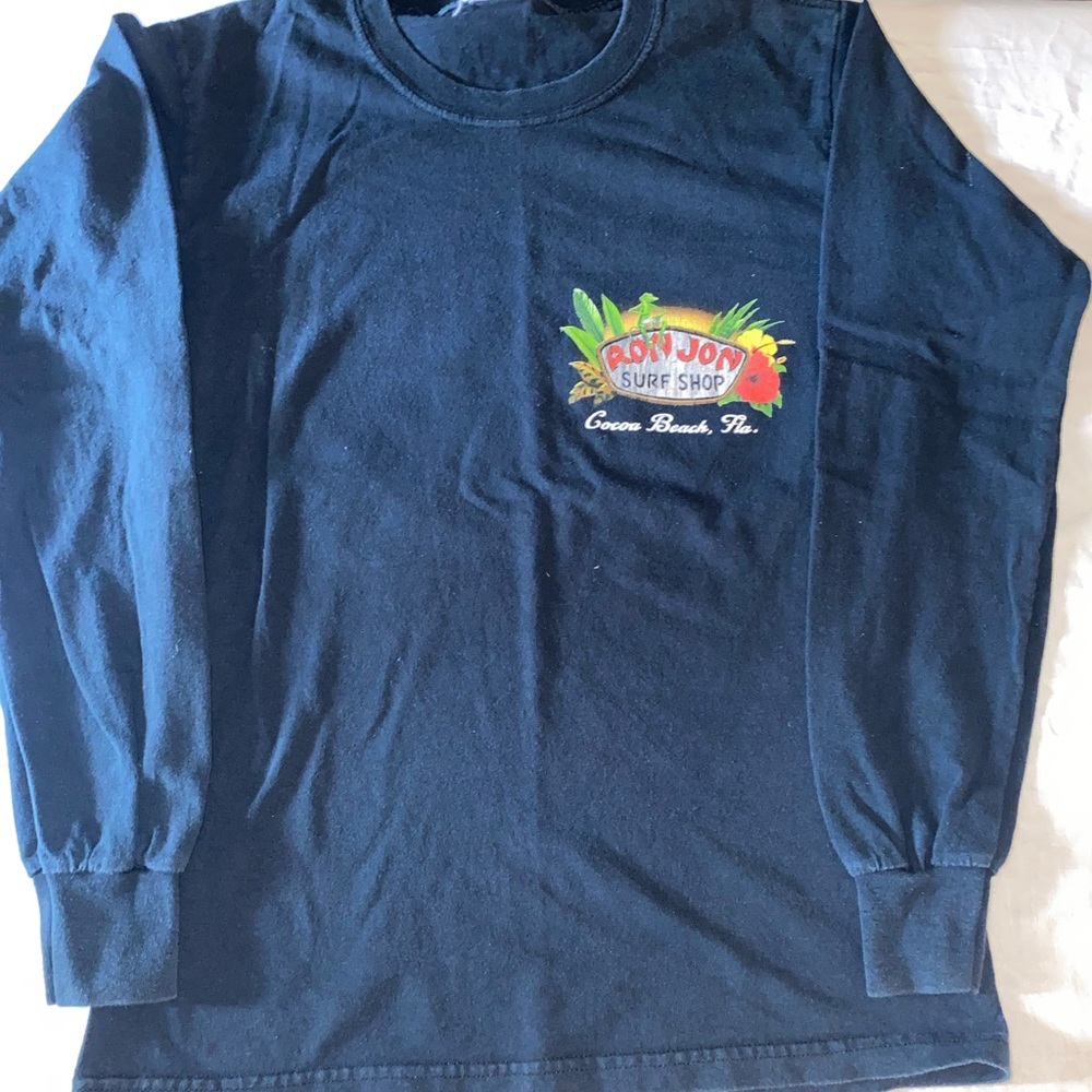 Navy blue Ron Jon surf shop long sleeve shirt size Small
